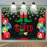 Lofaris Christmas Sweater Lets Get Elfed Up Holiday Backdrop